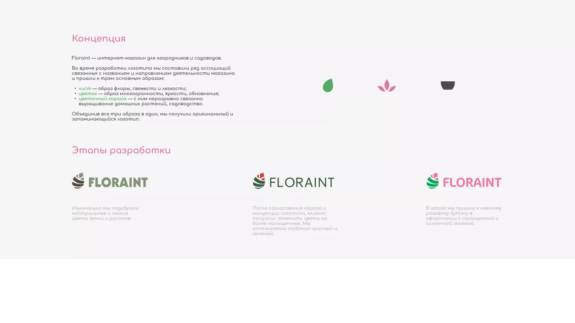 Создание логотипа и интернет-магазина «FLORAINT» в Вязьме