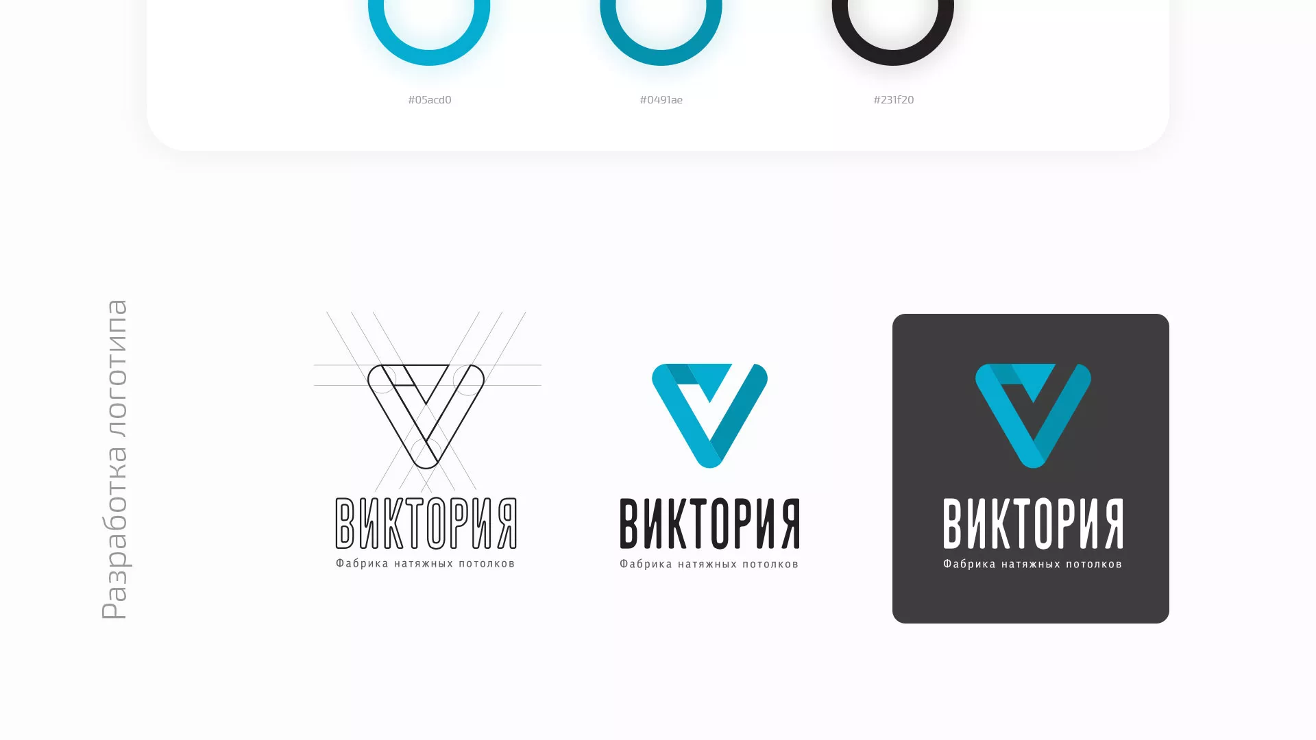 Разработка фирменного стиля компании по продаже и установке натяжных потолков в Вязьме